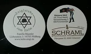 Bierdeckel der Zoiglstube "Zum Helm" in Plößberg-Liebenstein - Bild 1 von 1