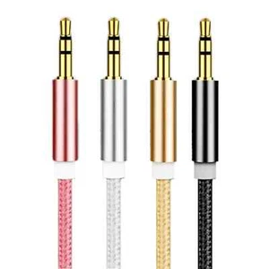 3.5mm AUX Audio Cable Jack to Jack Stereo Lead for Headphones Car PC 1m UK - Picture 1 of 18