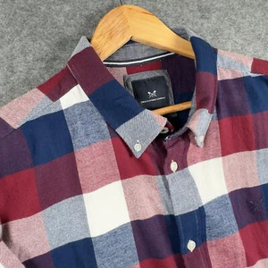 Crew Clothing Shirt Mens XXL Check Long Sleeve Casual Fit Brushed Cotton - Picture 1 of 11