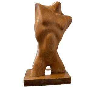 Yasha Heifetz Wood Sculpture Male Torso Hand Carved Mid Century Modern 1950's - Picture 1 of 11