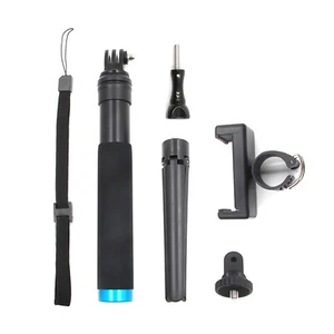 Handheld Selfie Stick+Tripod Mount+Phone Clip+ Strap For GoPro Hero 7 6 5 4 - Picture 1 of 1