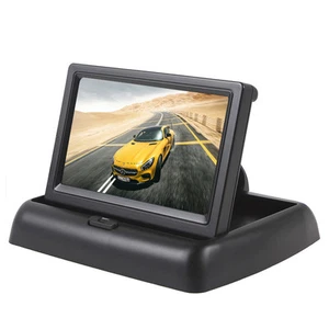 Foldable 4.3" TFT LCD Display Car Rear View Monitor for Backup Reverse Camera - Picture 1 of 8