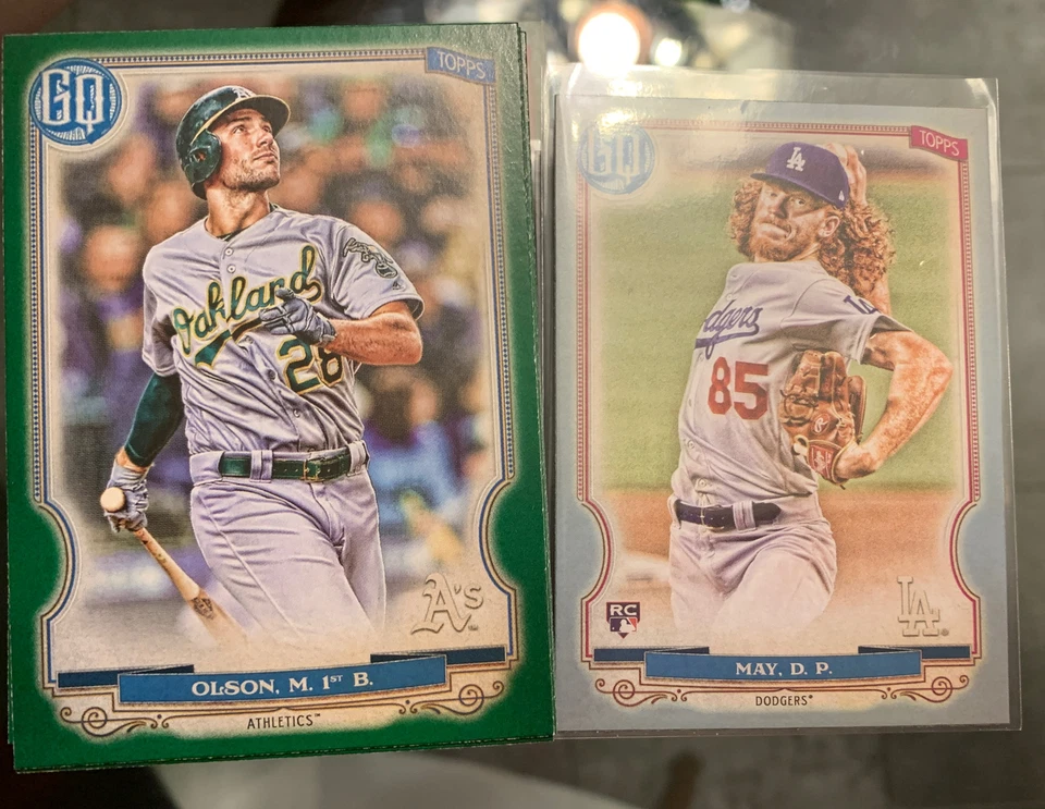 2020 Topps Gypsy Queen U Pick Green and Silver Parallel Complete Your Set - Image 1 of 1
