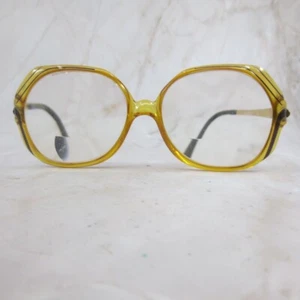 Christian Dior Eyeglasses Frame Women's Honey Crystal Polygon Plastic Full Rim - Picture 1 of 5