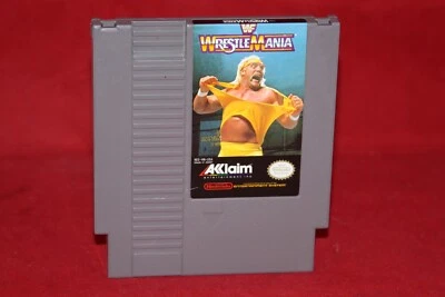 WWF WrestleMania (Nintendo NES, 1989) Authentic Game Cartridge (NES-HN-USA) - Image 1 of 2