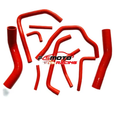 Manguera de radiador de silicona roja para Toyota Land Cruiser HDJ80 1HD-T 4.2 Turbo 1990-97 Foto 1 de 4