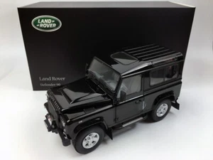 KYOSHO 1:18 LAND ROVER DEFENDER 90 Black Diecast Metal Model Car 08901BK - Picture 1 of 7