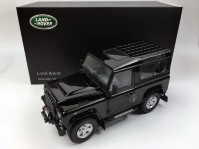 KYOSHO 1:18 LAND ROVER DEFENDER 90 Black Diecast Metal Model Car 08901BK - Image 1 of 4