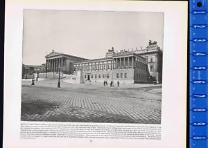 Parlamentsgebäude, Wien, ÖSTERREICH -1892 antiker Druck - Bild 1 von 1