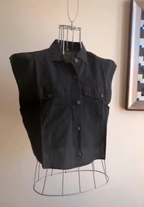 Camicia corta Benetton Vintage ‘80 senza maniche 100% cotone - Foto 1 di 15