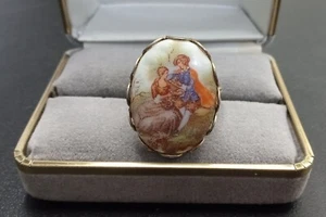 Vintage viktorianischer Liebhaber verstellbarer Ring US-Größe 6 1/2 1960er - Bild 1 von 3