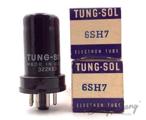 2 Tung-Sol 6SH7/6Ж3 Remote-Cutoff Radio Frequency Pentode- Bangybang.tube - Picture 1 of 1