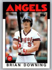 1986 Topps #772 Brian Downing California Angels Baseball Card