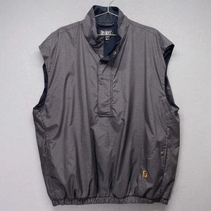 FootJoy Vest Mens XL Half Zip Black Houndstooth DryJoys by FJ Golf - Picture 1 of 15