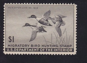 US RW12 $1 Duck Hunting Mint VF OG NH SCV $95 - Picture 1 of 2