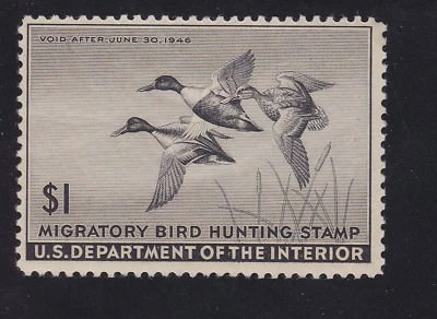 US RW12 $1 Duck Hunting Mint VF OG NH SCV $95 - Image 1 of 2