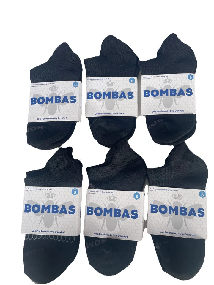 Lot of 6 Bombas Womens Honeycomb Arch Support Socks Low Cut Small S 155348 - Image 1 of 1