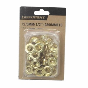 Craftright 12.5mm Grommets - 50 Pack - Picture 1 of 3