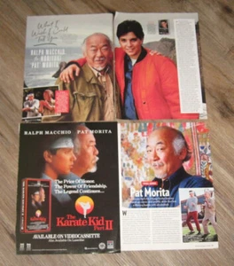 Pat Morita AD The Karate Kid original magazine clippings pages PHOTO article - Picture 1 of 1