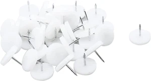 25Mm/1″ Dia. Nylon Slider Glides Nail-On Furniture Table Chair Sofa Feet Leg Ski - Picture 1 of 12