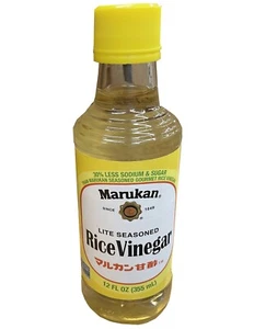 Marukan Rice Vinegar Lite Seasoned Gourmet 12 Fl OZ - Picture 1 of 2