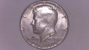 1776-1976 -D Kennedy Bicentennial Half Dollar DDO DDR AU Luster - Picture 1 of 10