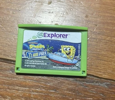 LeapFrog Leapster Explorer GS LeapPad SpongeBob SquarePants Clam Prix Cartridge - Image 1 of 2