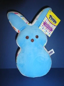 NEW W/TAG EASTER JUSTBORN/DANDEE 8" BLUE CONFETTI SIDES PEEPS BUNNY PLUSH - Picture 1 of 6