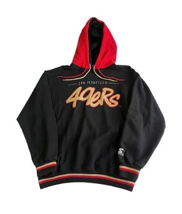 Vintage Starter San Francisco 49ers Sweatshirt Hoodie Men’s XL Double Hooded NFL - Picture 1 of 12