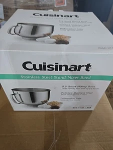Nuovo 5,5 qt Cuisinart miscelatore manuale/supporto ricambio ciotola di miscelazione solo ciotola argento - Foto 1 di 2