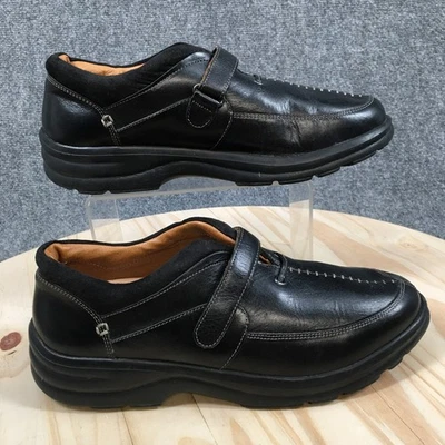 Dr. Comfort Shoes Womens 10 M Delight Diabetic Oxford Black Leather Slip On - Image 1 of 4