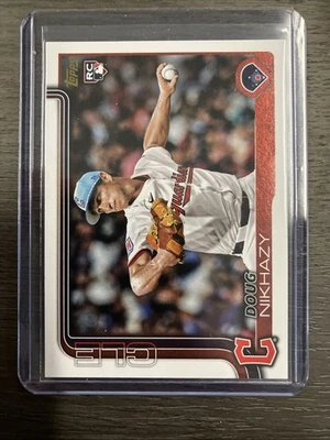 2025 Topps Update Doug Nikhazy Golden Mirror #US42 Cleveland Guardians (RC) - Image 1 of 2