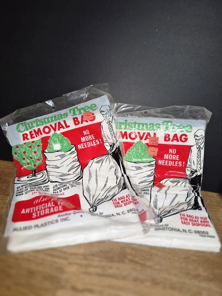 Christmas Tree Removal Bag Or Artificial Tree Storage  Sealed In Package 2 Bags - Image 1 of 2