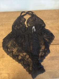victoria secret dessous Teddy Body Gr. XL schwarz Spitze - Bild 1 von 4