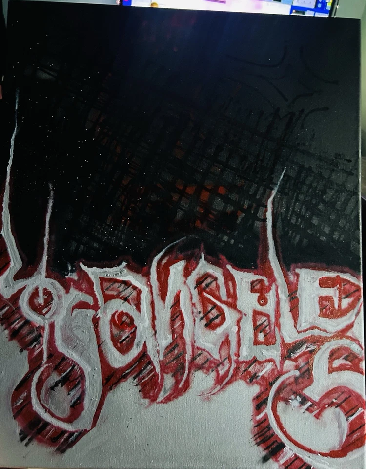 LOS ANGELES STREET ART LIENZO GÓTICO SUCIO 1 de 1 Foto 1 de 1