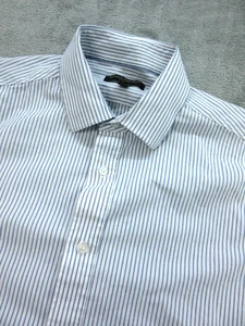 Banana Republic Hemd Herren Large Slim Fit Gestreift Blau Button Down Langarm - Bild 1 von 11