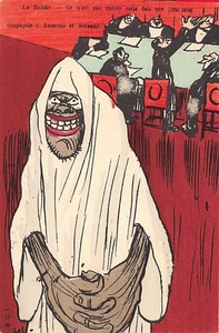 Maroc - Caricature du Sultan Moulay Abdelaziz après le traité d'Algésiras - Ed. - Imagen 1 de 2