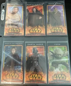 STAR WARS TOPPS REVENGE OF THE SITH WIDEVISION FLIX-PIX INSERT (10) Card Set - Picture 1 of 4