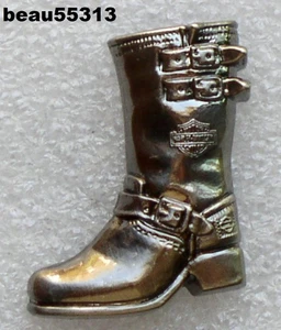 ⭐HARLEY DAVIDSON "BIKER BOOT" PROMOTONAL VEST JACKET HAT PIN - Picture 1 of 1