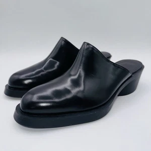 Camper Bonnie Clogs Women’s Size 7.5 EU 38 Black Shiny Leather Mules - Picture 1 of 17