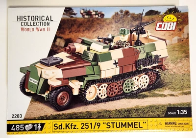 COBI WWII Sd.KFZ. 251/9 STUMMEL Armed Transport Vehicle Block Model Set # 2283 Foto 1 de 2