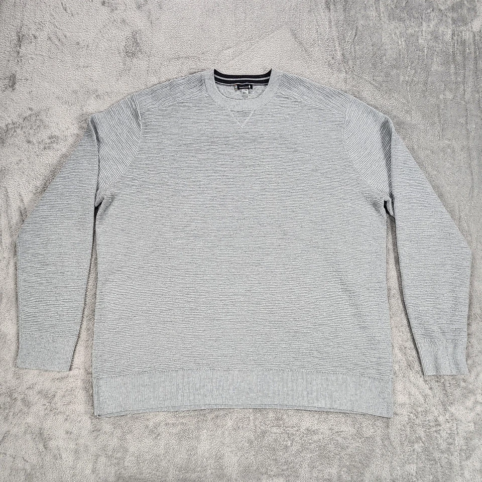 Smartwool Sweater Mens XXL Gray Brookline Textured Wool Blend - Image 1 of 4