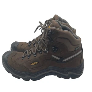 Stivali da trekking KEEN Durand II da uomo impermeabili in pelle marrone taglia 11D 1020218 - Foto 1 di 10