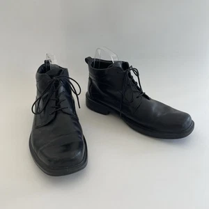ECCO Herren Leder Gore-Tex Oxford Stiefel Schwarz Größe EUR 42 US 8 8,5 - Bild 1 von 13