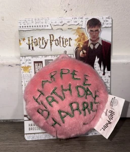 Harry Potter Cake Happee Birthdae Cosmetic Hair Brush Pink  Miniso New - Picture 1 of 6