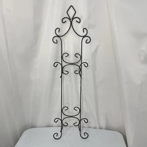 Silber Metall Wandhalterung Sammler Platte Aufhänger Regal für 2 Platten 31" hoch - Bild 1 von 10