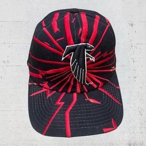 VTG Atlanta Falcons 100% Wool Starter Shockwave Lighting Collision Snapback Hat - Picture 1 of 12