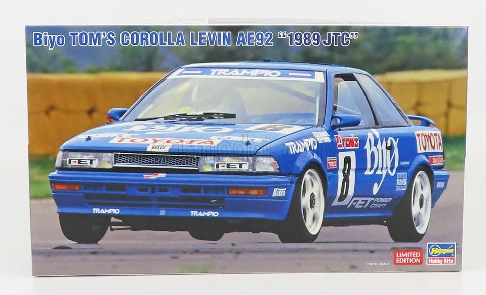 1/24 HASEGAWA - TOYOTA - COROLLA LEVIN (AE92) TEAM BIYO N 8 JTC 1989 20579 - Immagine 1 di 1