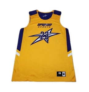 Vtg. Holloway Wizard Sports #23 Purple & Yellow Reversible Jersey Tank Medium  - Picture 1 of 18