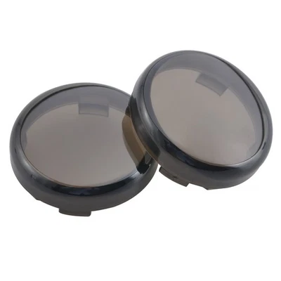 2Pcs Turn Signal Light Indicator Lens Covers For Harley Dyna XL 1200 883 72 48 - Image 1 of 4